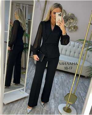 Женский костюм-двойка Ткань: Плотный Барби