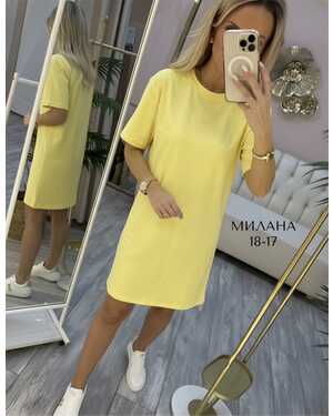 Женское платье Ткань: плотная двунитка (надпись на вышивке)