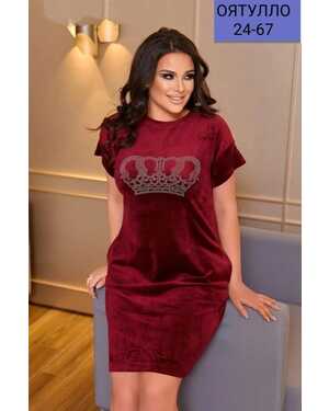 Женское платье ткань велюр