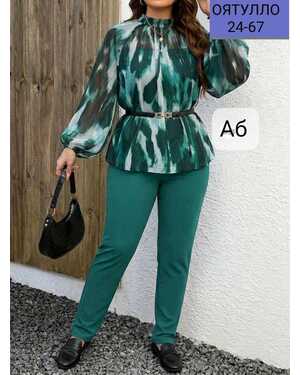 ЖЕНСКИЙ КОСТЮМ ТРОЙКА ТКАНЬ ШИФОН ФАБРИЧНЫЙ КИТАЙ ЦВЕТА БЕЗ ВЫБОРА