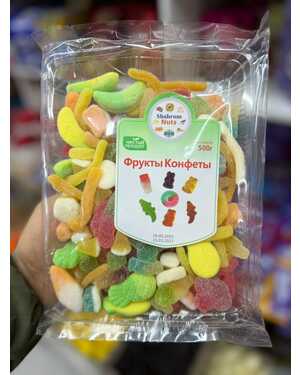 Конфеты-фруктовые жевательный 500 гр