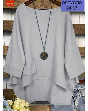 Женская блузка в размер ткань сингапур (без бижутерии)