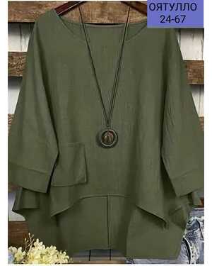 Женская блузка в размер ткань сингапур (без бижутерии)