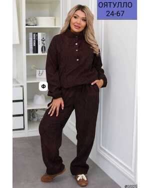 Женский костюм в размер ткань вельвет