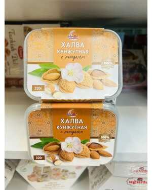 ХАЛВА Кунжутная* с фисташками и миндалём 320 гр