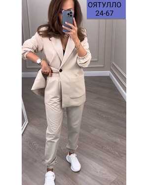 Женский костюм двойка Ткань: Барби (пиджак с подкладкой)