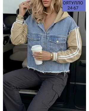 Женская Джинсовая куртка Рукав плащёвка Размер M44-46 L48-50 XL52-54