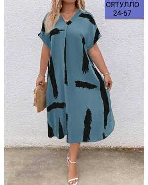 Женское платье Длина: 125 см Ткань: Бенгалин на сублимации