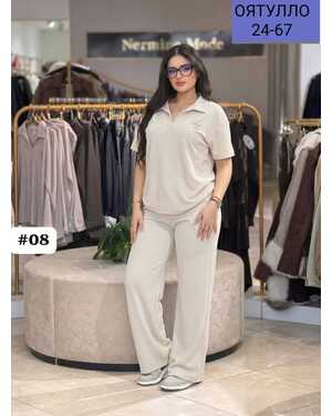 Женский костюм двойка GUCCI Логотип вышивка Размеры: (50/58 ) единый Ткань: Турецкая Двунитка