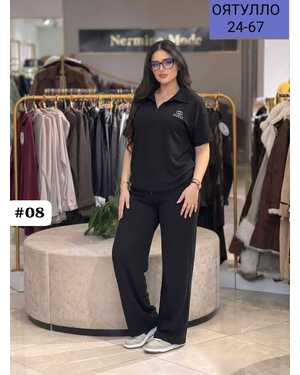 Женский костюм двойка GUCCI Логотип вышивка Размеры: (50/58 ) единый Ткань: Турецкая Двунитка