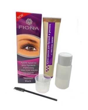Крем-краска для бровей, ресниц с кистью для окрашивания