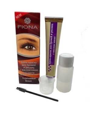 Крем-краска для бровей, ресниц с кистью для окрашивания