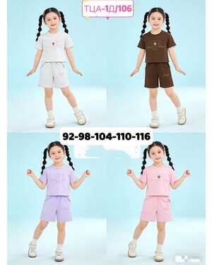 костюм на девочку в размер Пр-во: Китай- фабрично Ткань плотный хлопок