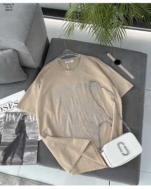 ЖЕНСКАЯ ФУТБОЛКА СО СТРАЗАМИ РАЗМЕР ЕДИНЫЙ 42-50 ФАБРИЧНОЕ КАЧЕСТВО