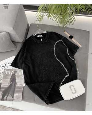 ЖЕНСКАЯ ФУТБОЛКА СО СТРАЗАМИ РАЗМЕР ЕДИНЫЙ 42-50 ФАБРИЧНОЕ КАЧЕСТВО