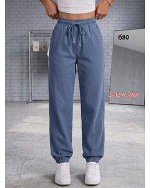 Женские джинсы Размер 46 48 50 52 54 56 бирка 28 29 30 31 32 33 в размер Тонкий Джинсы Фабричный Китай