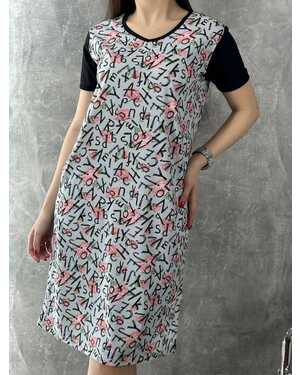 ЖЕНСКАЯ ТУНИКА В РАЗМЕР ТКАНЬ ХЛОПОК