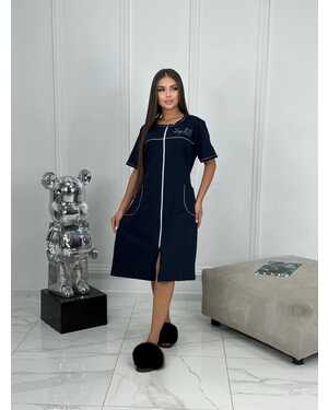 ЖЕНСКИЙ ХАЛАТ ПЛАТЬЕ В РАЗМЕР ТКАНЬ ТРИКОТАЖ