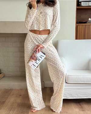 ЖЕНСКАЯ ПИЖАМА ТКАНЬ ЛАПША