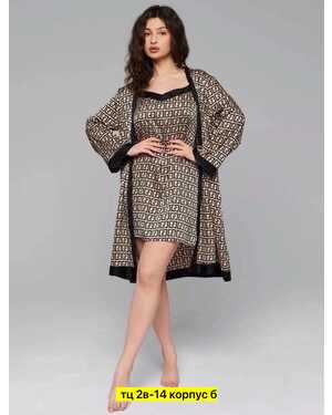 ЖЕНСКАЯ СОРОЧКА +ХАЛАТ ТКАНЬ ШЕЛК