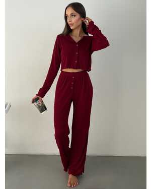 ЖЕНСКАЯ ПИЖАМА ТКАНЬ ХЛОПОК