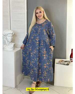 Женское Платье, хлопок Размеры ЕДИНЫЙ (60-70)