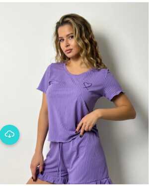 Женская Пижама, рубчик Размеры ЕДИНЫЙ (40-44)