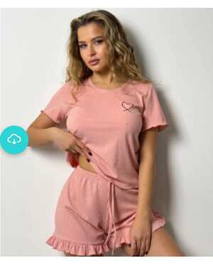 Женская Пижама, рубчик Размеры ЕДИНЫЙ (40-44)