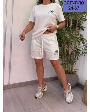 Женский костюм шорты Ткань: вафли