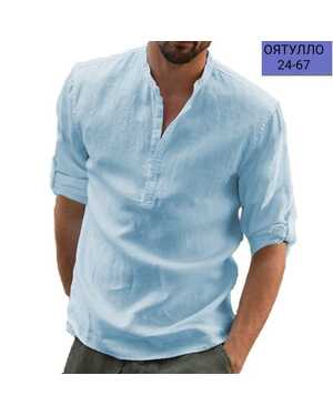 МУЖСКАЯ РУБАШКА ТКАНЬ ЛЕН