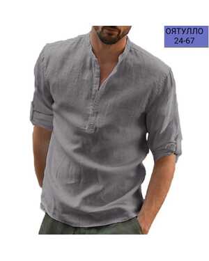 МУЖСКАЯ РУБАШКА ТКАНЬ ЛЕН
