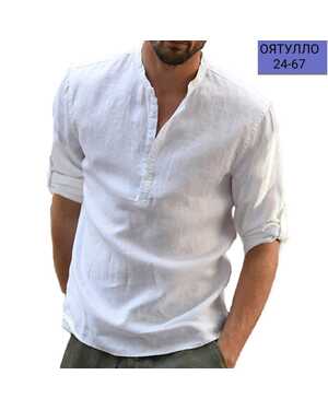 МУЖСКАЯ РУБАШКА ТКАНЬ ЛЕН
