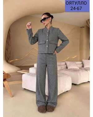 Женский Костюм Ткань: Кашемир