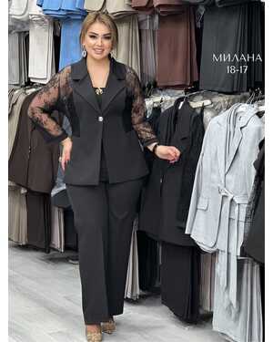 Женский костюм двойка Ткань: Барби пиджак с подкладкой