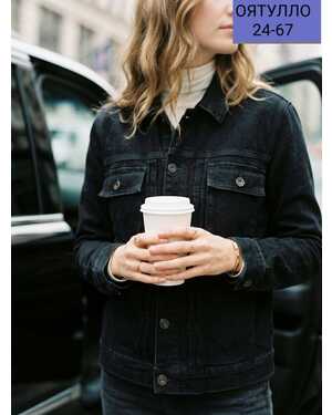 Женская Джинсовая куртка Ткань джинсовка,фабричный Китай