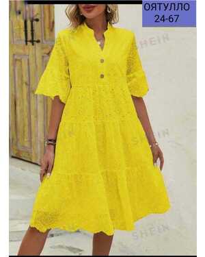 Женское платье Материал хлопок с подкладкой Длина 100-103см