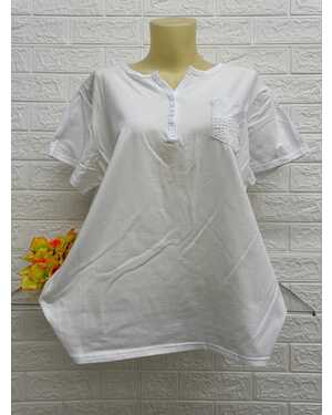 Женская Футболка Состав ткань: 95% Хлопок ( Cotton ), 5% Спандекс Размер: Единый 50-56