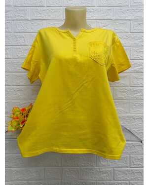 Женская Футболка Состав ткань: 95% Хлопок ( Cotton ), 5% Спандекс Размер: Единый 50-56