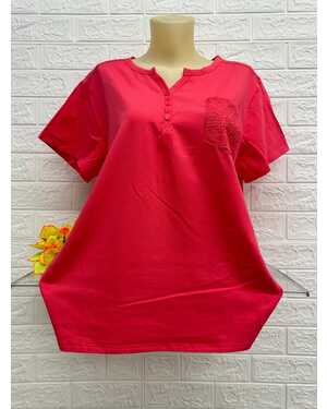 Женская Футболка Состав ткань: 95% Хлопок ( Cotton ), 5% Спандекс Размер: Единый 50-56