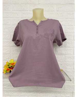 Женская Футболка Состав ткань: 95% Хлопок ( Cotton ), 5% Спандекс Размер: Единый 50-56