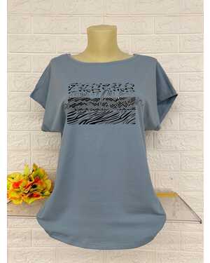 Женская Футболка Состав ткань: 95% Хлопок ( Cotton ), 5% Спандекс Размер: Единый 44-48