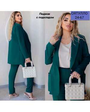 ЖЕНСКИЙ КОСТЮМ Костюм 3-к Тройка Ткань: Барби футболка Лайт