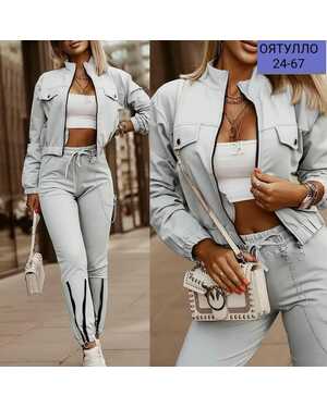 ЖЕНСКИЙ КОСТЮМ В РАЗМЕР ТКАНЬ ТРИКОТАЖ