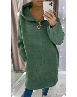 ЖЕНСКИЙ КАРДИГАН АЛЬПАКА ДЛИНА 95-100 см