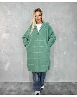 ЖЕНСКИЙ КАРДИГАН АЛЬПАКА ДЛИНА 95-100 см