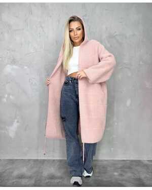 ЖЕНСКИЙ КАРДИГАН АЛЬПАКА ДЛИНА 95-100 см