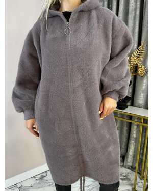 ЖЕНСКИЙ КАРДИГАН АЛЬПАКА ДЛИНА 95-100 см