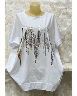 ЖЕНСКАЯ ФУТБОЛКА ТКАНЬ состав: 95% cotton 5% spandex