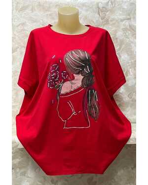 ЖЕНСКАЯ ФУТБОЛКА ТКАНЬ состав: 95% cotton 5% spandex