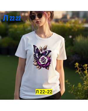 Женская Футболка, хлопок без выбора цвета